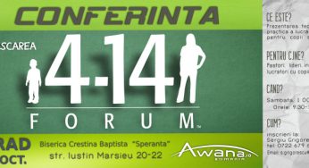 ConferinÈ›Äƒ AWANA la Biserica CreÈ™tinÄƒ BaptistÄƒ â€žSperanÈ›aâ€ Arad