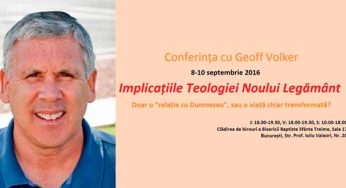ConferinÈ›Äƒ cu Geoff Volker la Biserica SfÃ¢nta Treime BucureÅŸti